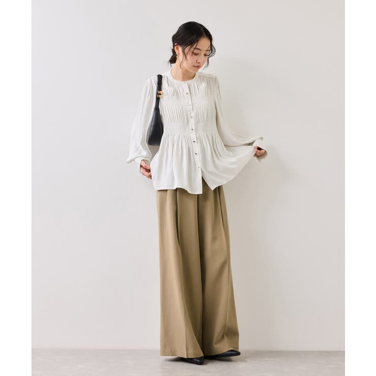 ツータックワイドパンツ/イージーケア | VIS  | 詳細画像5 