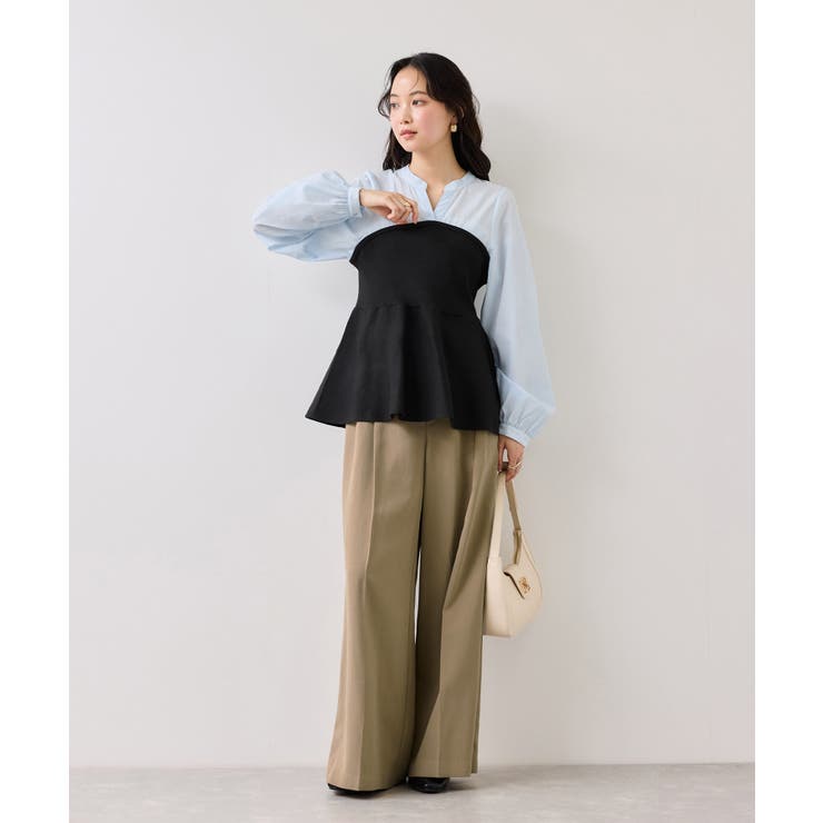 ツータックワイドパンツ/イージーケア | VIS  | 詳細画像8 