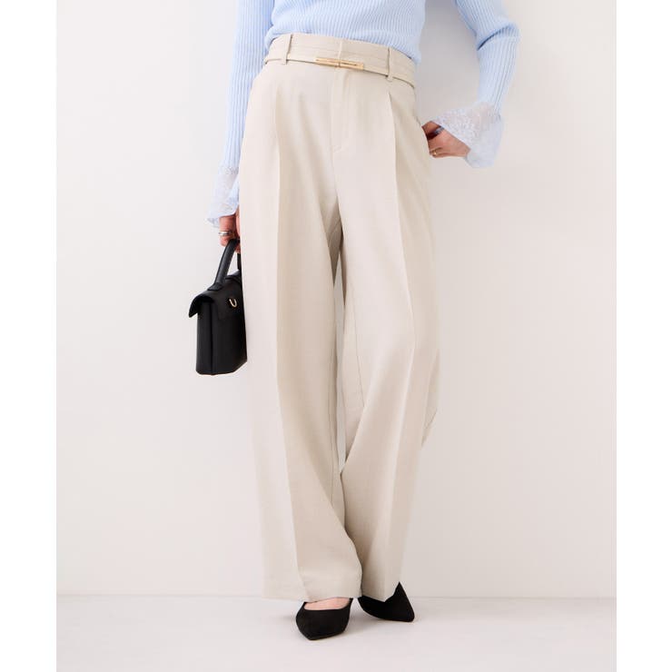 美easyリネンライクワイドパンツ/イージーケア・接触冷感・セットアップ対応 | VIS  | 詳細画像7 