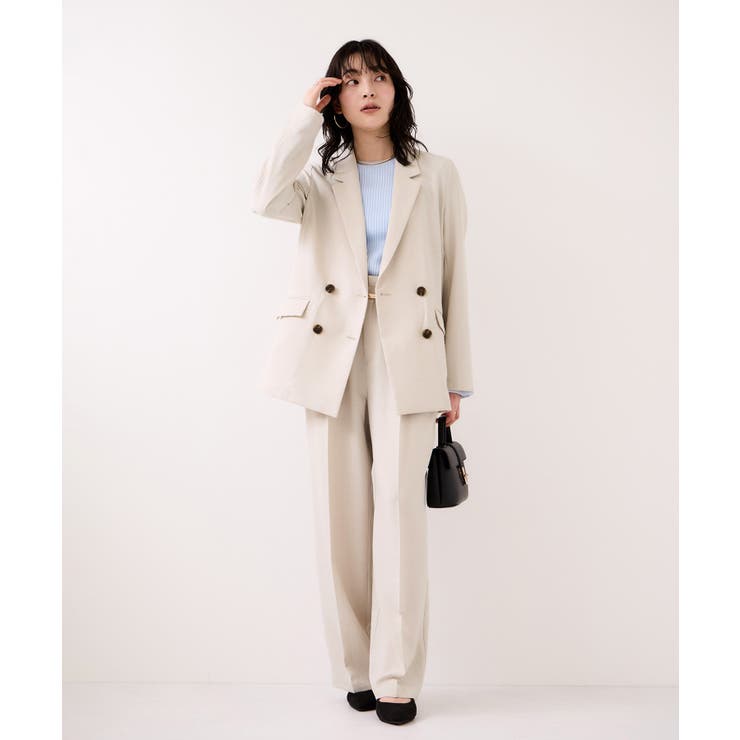 美easyリネンライクワイドパンツ/イージーケア・接触冷感・セットアップ対応 | VIS  | 詳細画像8 