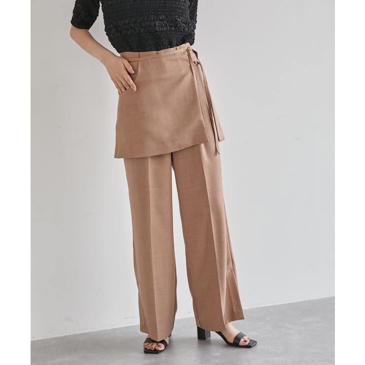 【吸水速乾/UV】スカートレイヤードスラックスパンツ【SET】 | VIS  | 詳細画像13 