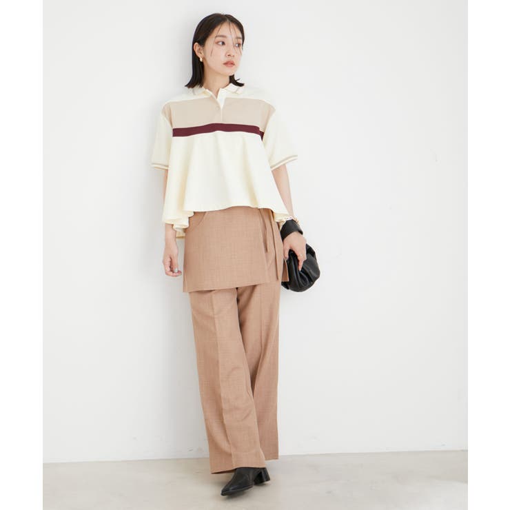 【吸水速乾/UV】スカートレイヤードスラックスパンツ【SET】 | VIS  | 詳細画像26 