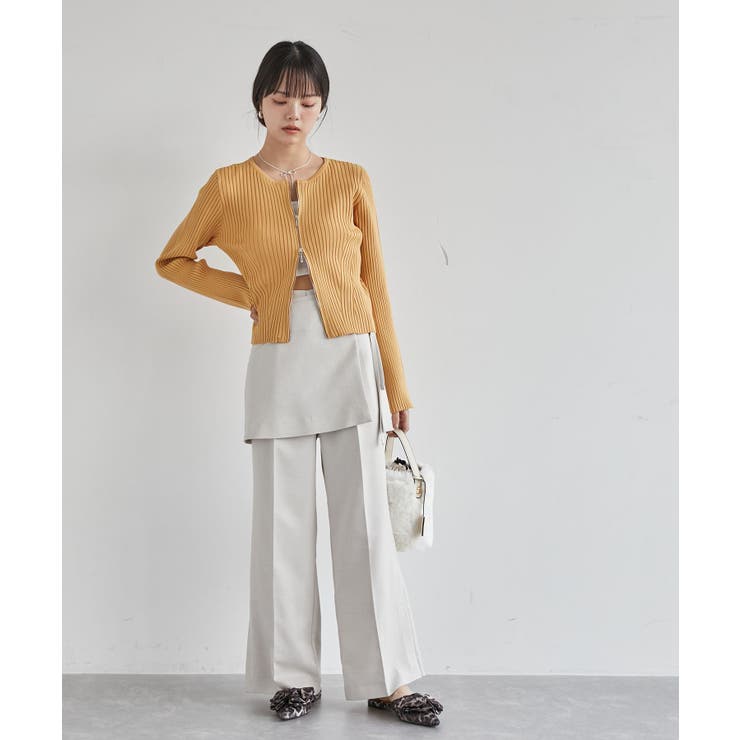 【吸水速乾/UV】スカートレイヤードスラックスパンツ【SET】 | VIS  | 詳細画像4 