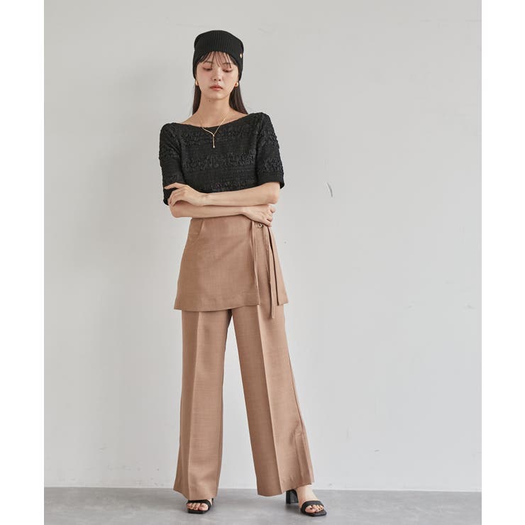 【吸水速乾/UV】スカートレイヤードスラックスパンツ【SET】 | VIS  | 詳細画像5 