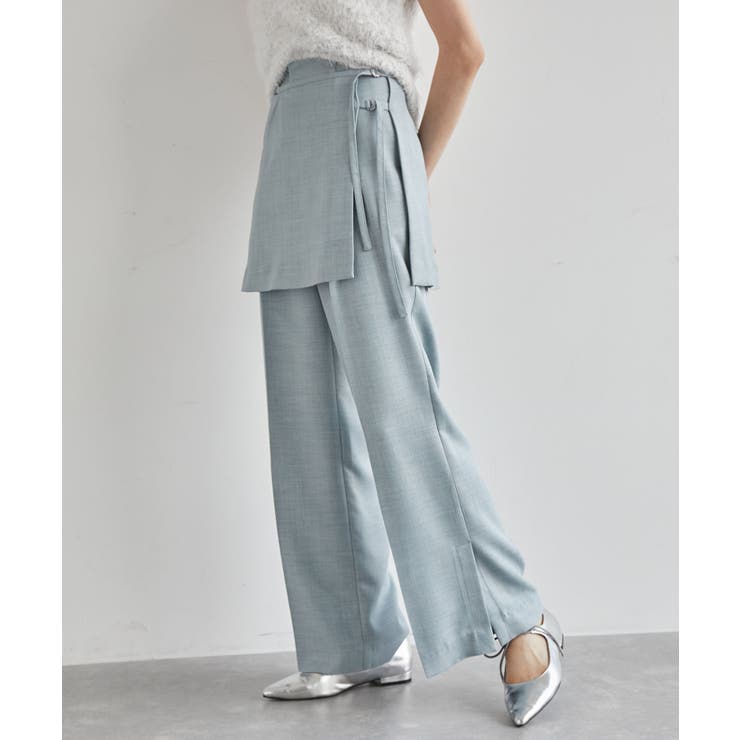 【吸水速乾/UV】スカートレイヤードスラックスパンツ【SET】 | VIS  | 詳細画像7 