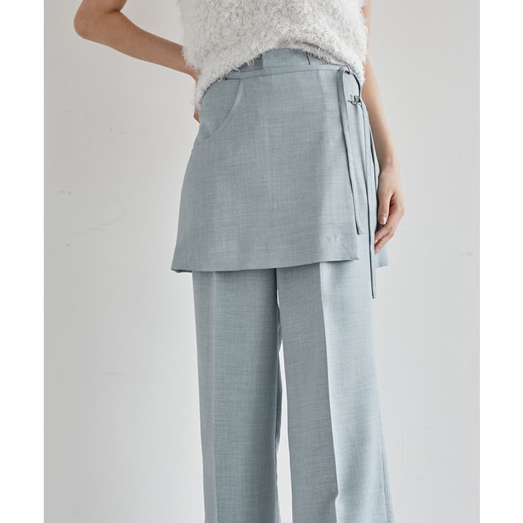 【吸水速乾/UV】スカートレイヤードスラックスパンツ【SET】 | VIS  | 詳細画像8 