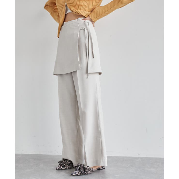 キナリ系(17) | 【吸水速乾/UV】スカートレイヤードスラックスパンツ【SET】 | VIS 