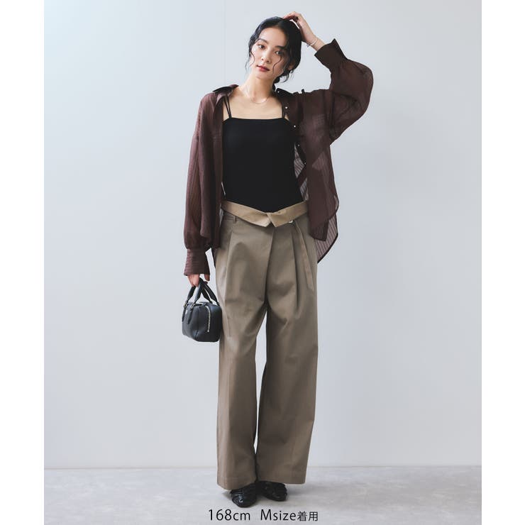 【洗える】2WAYラップデザインパンツ | VIS  | 詳細画像6 