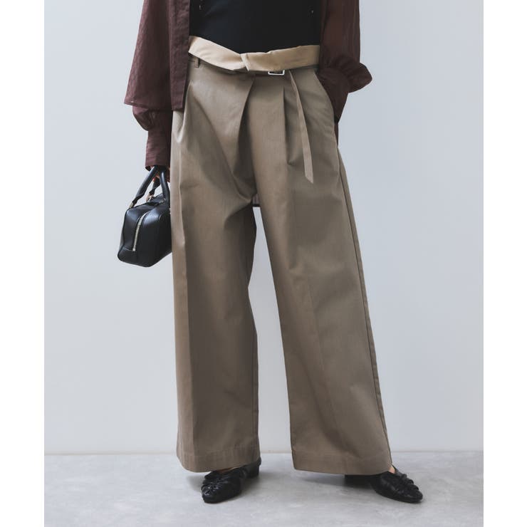 カーキー系(38) | 【洗える】2WAYラップデザインパンツ | VIS 