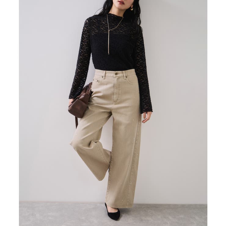 ビジューデニムパンツ | VIS  | 詳細画像13 