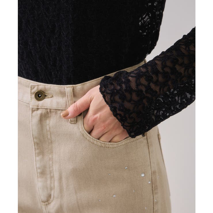 ビジューデニムパンツ | VIS  | 詳細画像21 