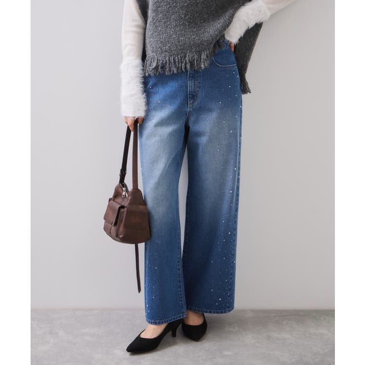 ビジューデニムパンツ | VIS  | 詳細画像6 