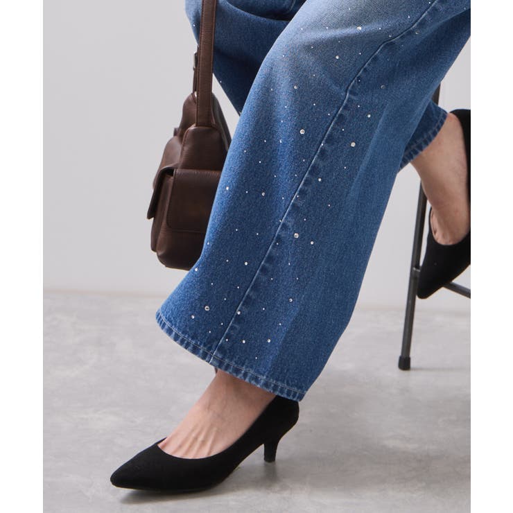 ビジューデニムパンツ | VIS  | 詳細画像7 