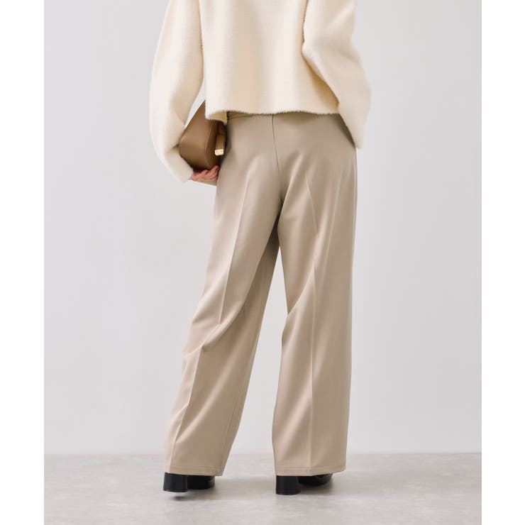 ベルトディテールタックワイドパンツ/イージーケア | VIS  | 詳細画像19 