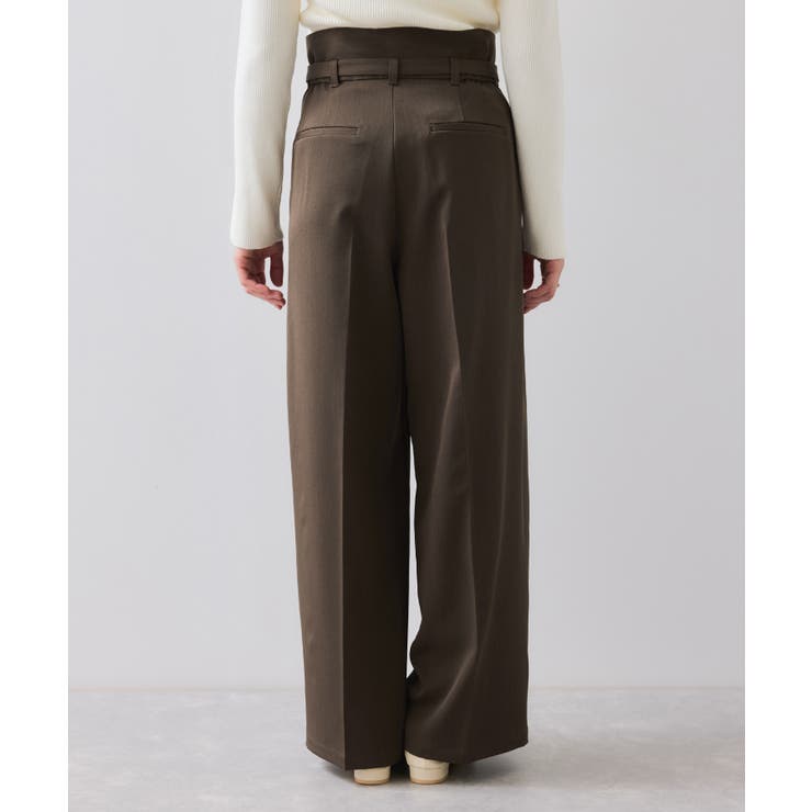 ベルトディテールタックワイドパンツ/イージーケア | VIS  | 詳細画像27 
