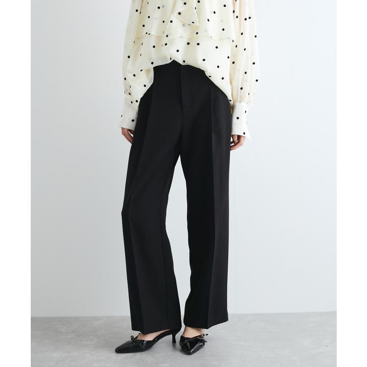 【新色追加】【美easy】ウーリッシュ2タックワイド スラックスパンツ【洗える】 | VIS  | 詳細画像20 