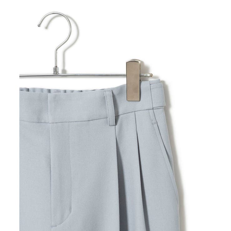 【新色追加】【美easy】ウーリッシュ2タックワイド スラックスパンツ【洗える】 | VIS  | 詳細画像37 