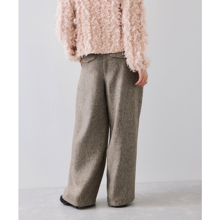 ツイード2タックワイドパンツ | VIS  | 詳細画像11 