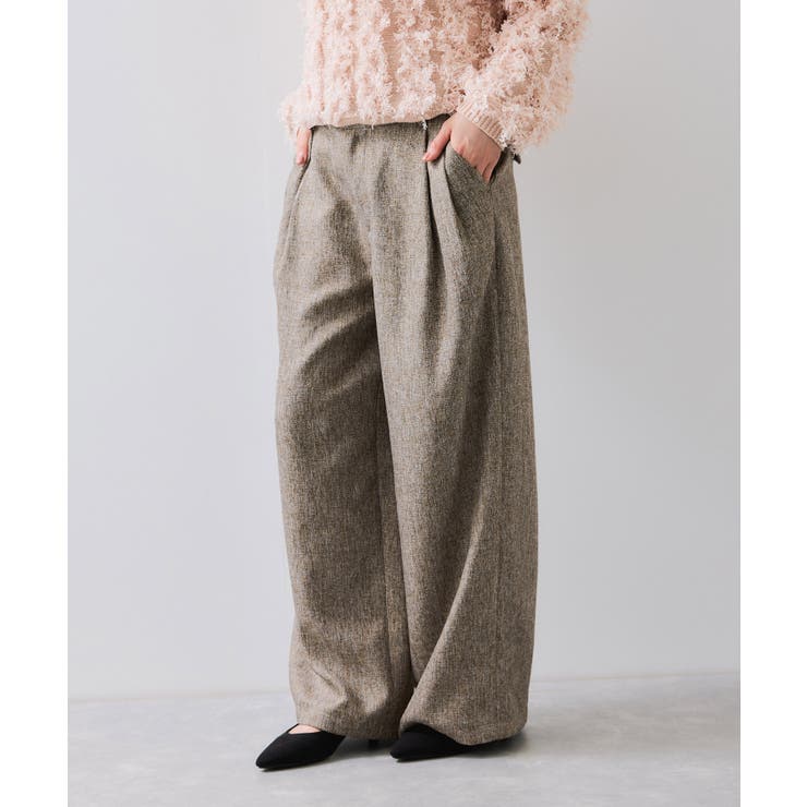 ツイード2タックワイドパンツ | VIS  | 詳細画像12 