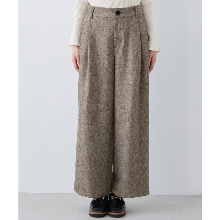 ツイード2タックワイドパンツ | VIS  | 詳細画像17 