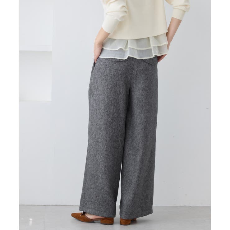 ツイード2タックワイドパンツ | VIS  | 詳細画像5 