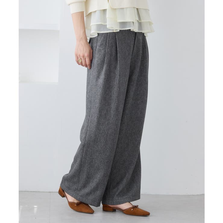 ツイード2タックワイドパンツ | VIS  | 詳細画像6 
