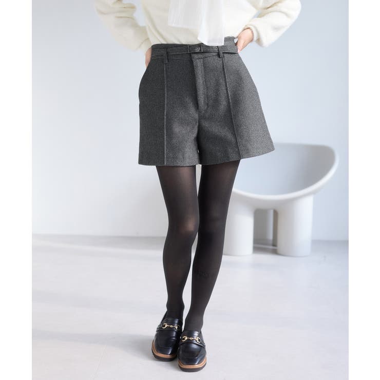 ジャージメルトンベルト付きショートパンツ | VIS  | 詳細画像10 