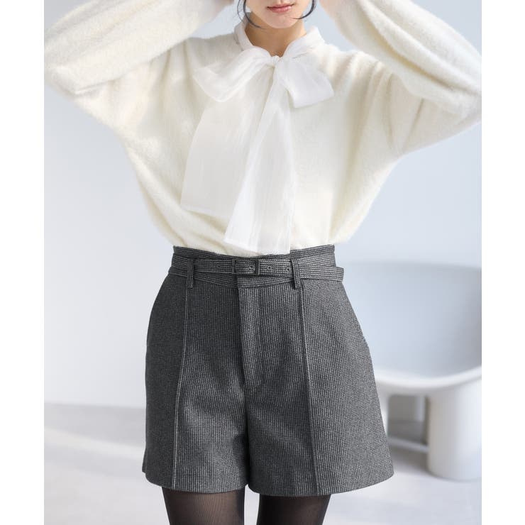 ジャージメルトンベルト付きショートパンツ | VIS  | 詳細画像12 