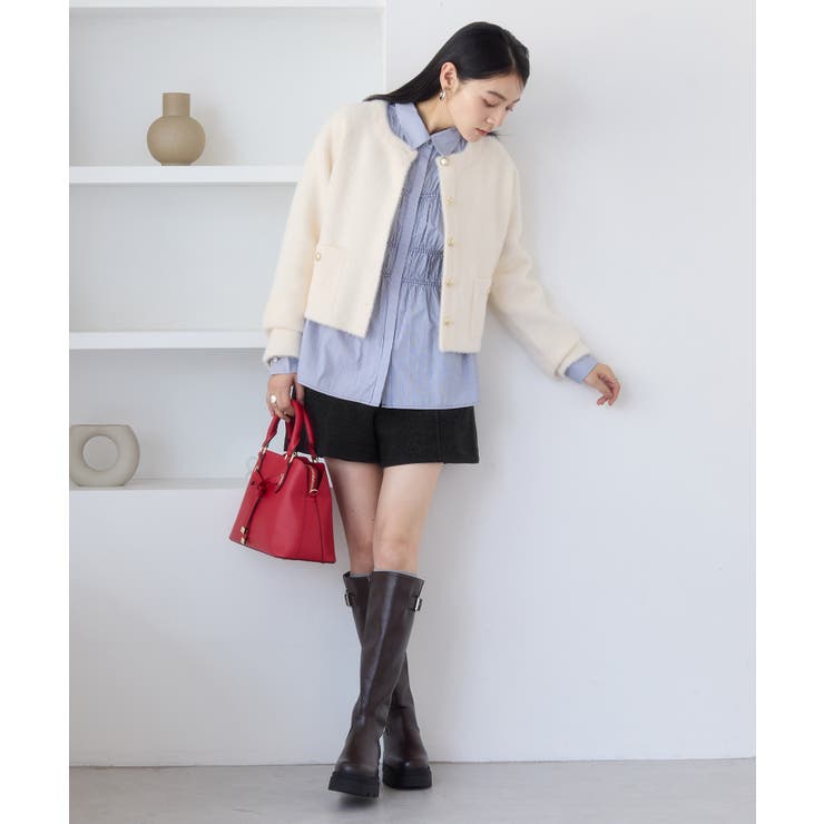 ジャージメルトンベルト付きショートパンツ | VIS  | 詳細画像2 