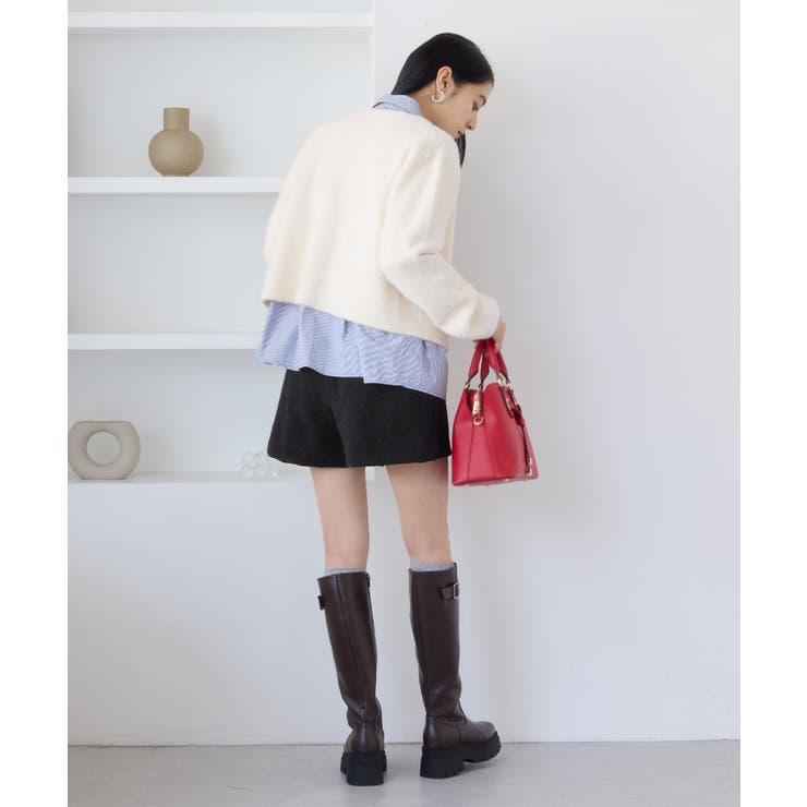 ジャージメルトンベルト付きショートパンツ | VIS  | 詳細画像3 