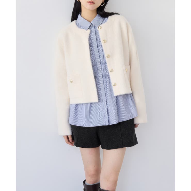 ジャージメルトンベルト付きショートパンツ | VIS  | 詳細画像6 