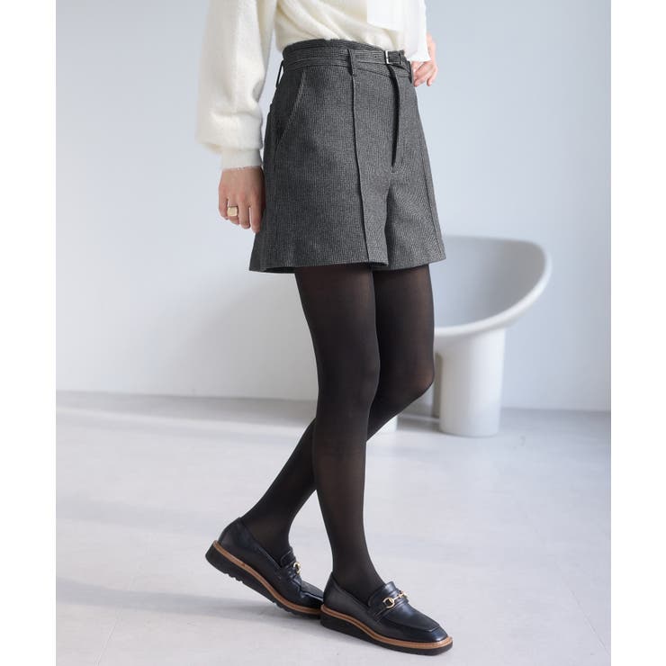 ジャージメルトンベルト付きショートパンツ | VIS  | 詳細画像8 