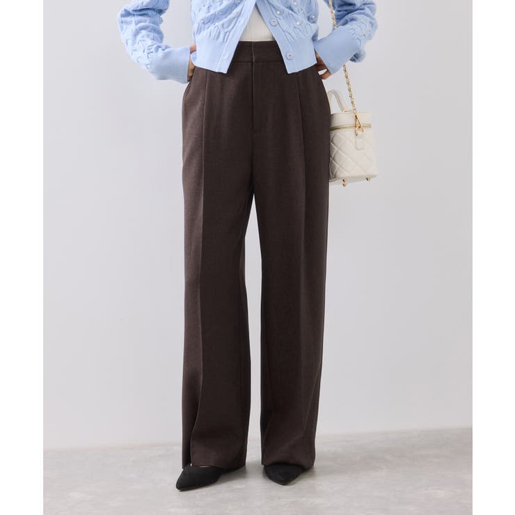 【美easy】ウーリッシュワンタックワイドパンツ【セットアップ対応/洗える】 | VIS  | 詳細画像19 