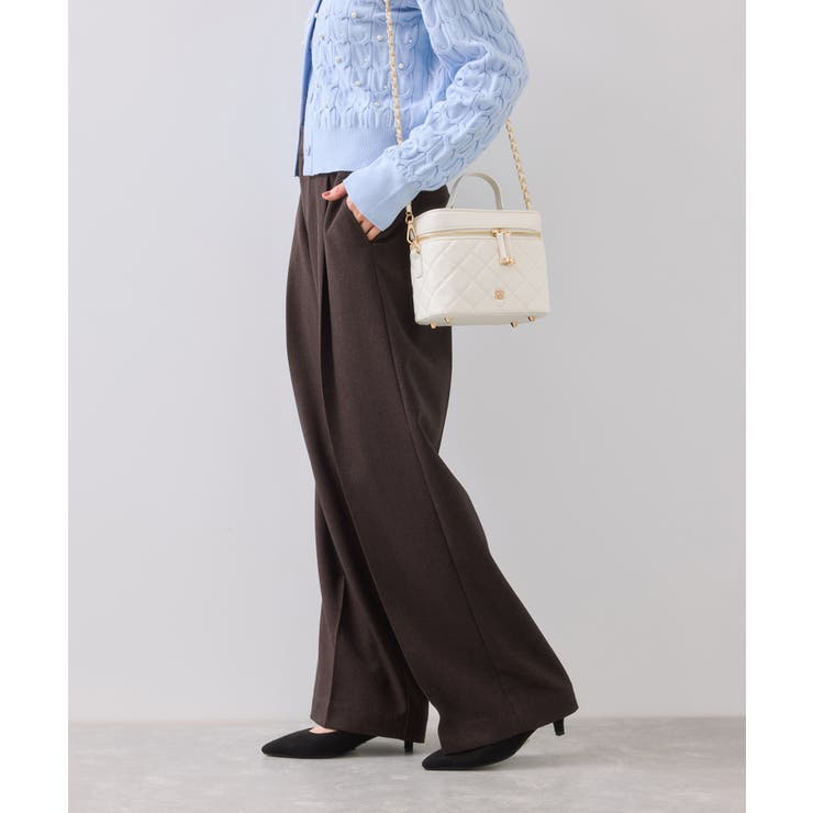 【美easy】ウーリッシュワンタックワイドパンツ【セットアップ対応/洗える】 | VIS  | 詳細画像20 