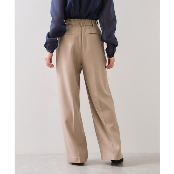 【美easy】ウーリッシュワンタックワイドパンツ【セットアップ対応/洗える】 | VIS  | 詳細画像26 