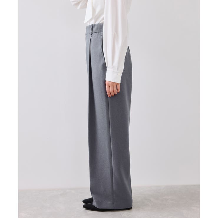 【美easy】ウーリッシュワンタックワイドパンツ【セットアップ対応/洗える】 | VIS  | 詳細画像34 