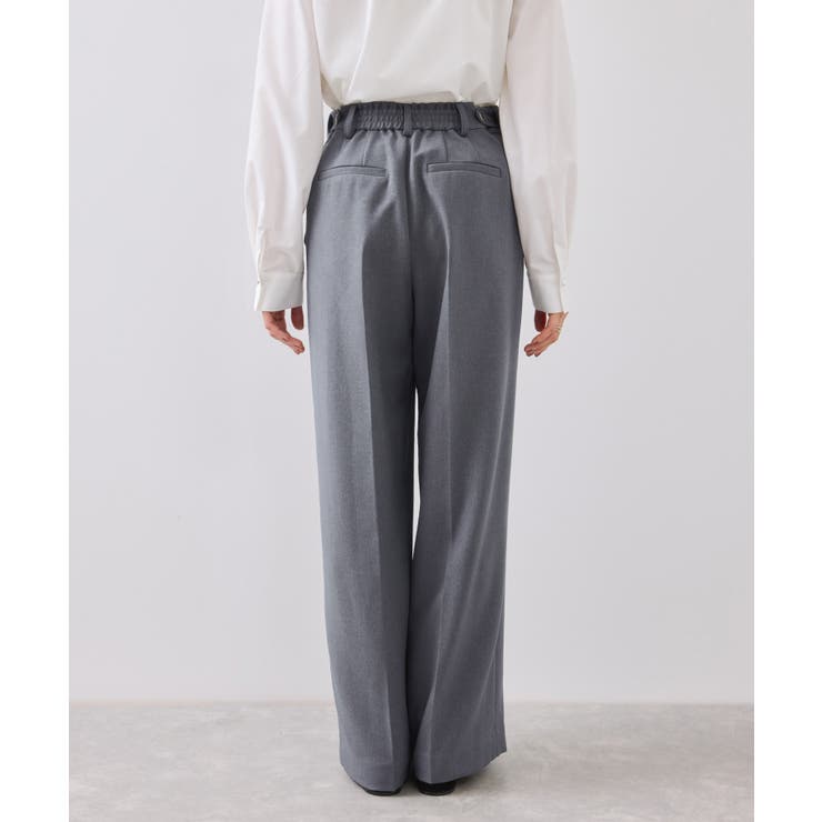 【美easy】ウーリッシュワンタックワイドパンツ【セットアップ対応/洗える】 | VIS  | 詳細画像35 