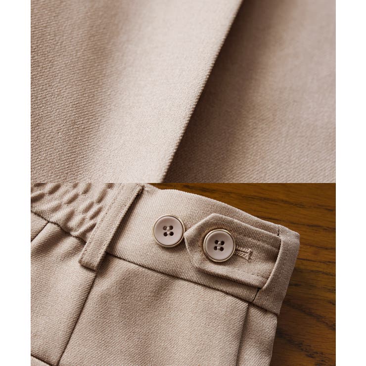 【美easy】ウーリッシュワンタックワイドパンツ【セットアップ対応/洗える】 | VIS  | 詳細画像44 