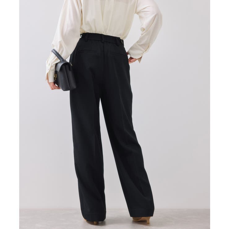 【美easy】ウーリッシュワンタックワイドパンツ【セットアップ対応/洗える】 | VIS  | 詳細画像5 