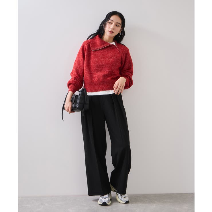 Hot Beautyツータックワイドパンツ/イージーケア | VIS  | 詳細画像11