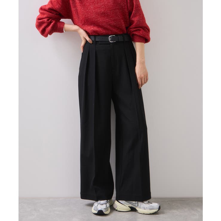 Hot Beautyツータックワイドパンツ/イージーケア | VIS  | 詳細画像15