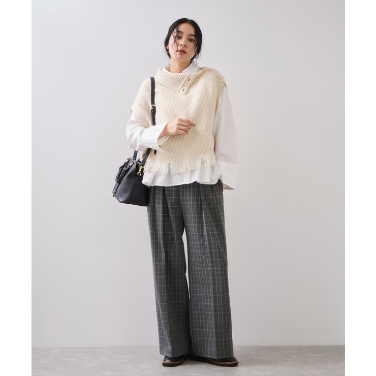 Hot Beautyツータックワイドパンツ/イージーケア | VIS  | 詳細画像16