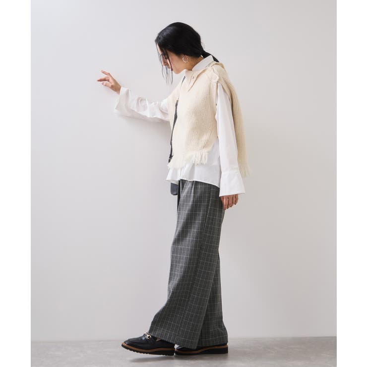 Hot Beautyツータックワイドパンツ/イージーケア | VIS  | 詳細画像17