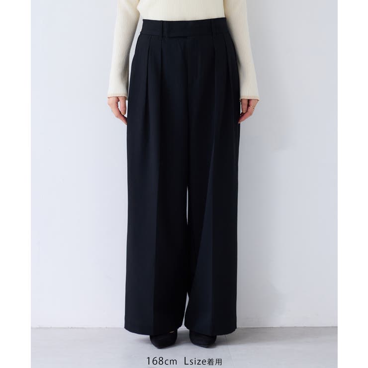 Hot Beautyツータックワイドパンツ/イージーケア | VIS  | 詳細画像28