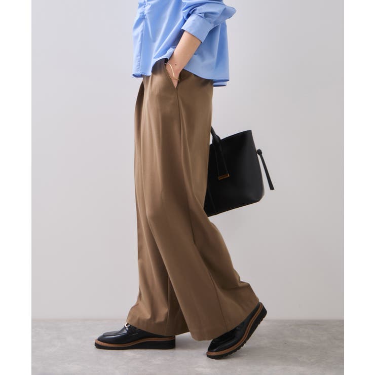 Hot Beautyツータックワイドパンツ/イージーケア | VIS  | 詳細画像4