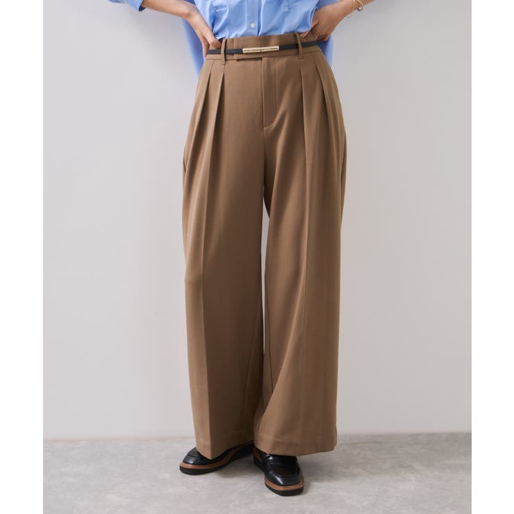 Hot Beautyツータックワイドパンツ/イージーケア | VIS  | 詳細画像6