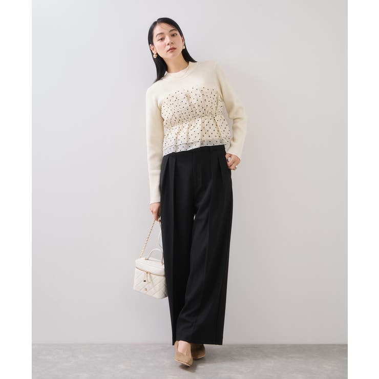 Hot Beautyツータックワイドパンツ/イージーケア | VIS  | 詳細画像7