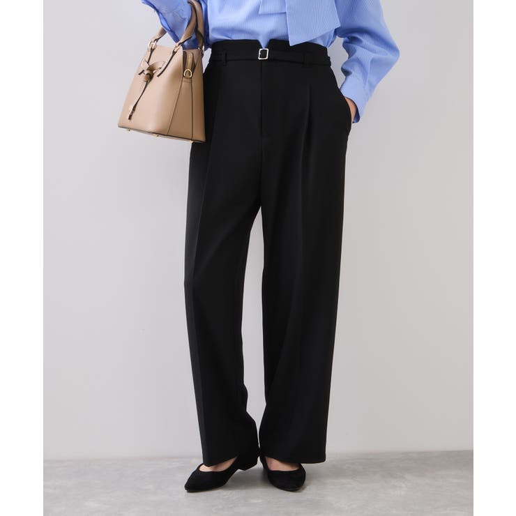 ブラック(01) | Hot Beautyスリムストレートパンツ/イージーケア | VIS