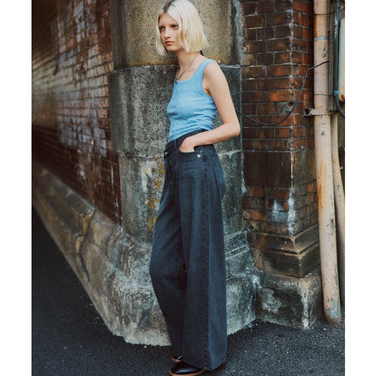 【POLO BCS】VIS別注クロスベルトストレートワイドデニム | VIS  | 詳細画像11 