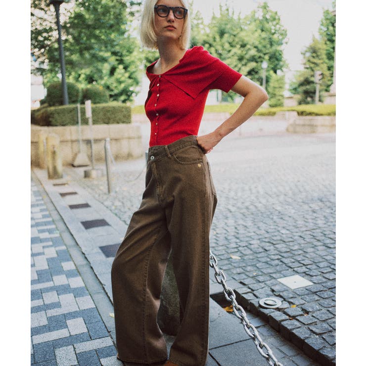 【POLO BCS】VIS別注クロスベルトストレートワイドデニム | VIS  | 詳細画像2 